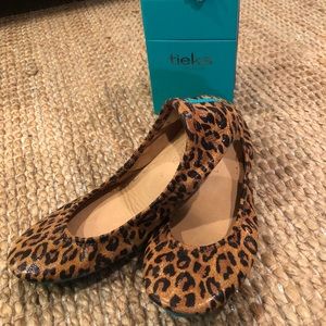 Tieks leopard flats